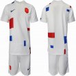 2022 World Cup Netherlands team white soccer jersey away