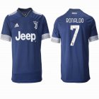 2020-2021 Juventus club thailand version #7 RONALDO blue soccer jerseys away