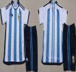 2022 World Cup Argentina blue black soccer Jerseys home-GD