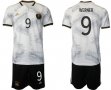 2022 World Cup Germany Team #9 WERNER white black soccer jersey home
