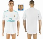 2017-2018 Real Madrid Thailand version white soccer jersey home FIFA patch