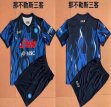 2022-2023 Napoli club blue youth soccer jersey third away