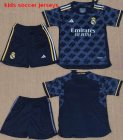 2023-2024 Real Madrid club black kid soccer jersey away