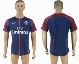 2017-2018 Paris saint germain Thailand version blue soccer jersey home