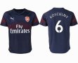 2018-2019 Arsenal thailand version #6 KOSCIELNY blue soccer jersey away