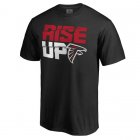 Professional customized Atlanta Falcons T-Shirts black-3