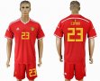 2018 World cup Belgium #23 CIMAN red soccer jersey home