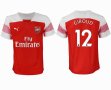 2018-2019 Arsenal thailand version #12 GIROUD white red soccer jersey home