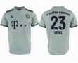 2018-2019 Bayern Munich #23 VIDAL thailand version gray soccer jersey away