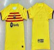 2023 Barcelona club thailand version yellow soccer jerseys Third away