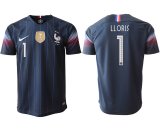 2018-2019 France thailand version #1 LLORIS blue soccer jersey with FIFA patch