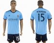 2017-2018 New York City FC MCNAMARA #15 skyblue soccer jerseys home