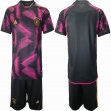 2022 World Cup Germany Team red black soccer jersey away