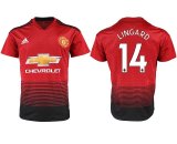 2018-2019 Manchester United thailand version #14 LINGARD red soccer jersey home