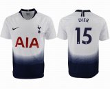 2018-2019 Tottenham thailand version #15 DIER white soccer jersey home