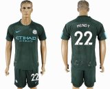 2017-2018 Manchester city club #22 MENDY soccer jersey second away