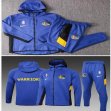 Golden State Warriors blue NBA Hooded Sweatshirt with long shorts