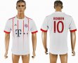 2017-2018 Bayern Munich club #10 ROBBEN thailand version white soccer jersey away