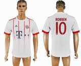 2017-2018 Bayern Munich club #10 ROBBEN thailand version white soccer jersey away