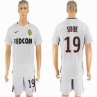 2016-2017 Monaco club SIDIBE #19 white soccer jerseys away