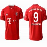 2020-2021 Bayern Munich club thailand version #9 LEWANDOWSKI red soccer jerseys home