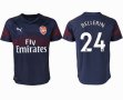 2018-2019 Arsenal thailand version #24 BELLERIN blue soccer jersey away