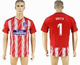 2017-2018 Atletico Madrid #1 MOYA thailand version red white soccer jersey home