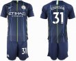 2018-2019 Manchester City club #31 EDERSON blue soccer jersey away