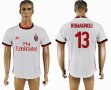 2017-2018 AC Milan #13 ROMAGNOLI thailand version white soccer jersey away