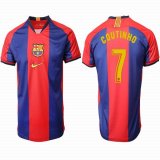 2019-2020 Barcelona thailand version #7 COUTINHO red blue soccer jersey home