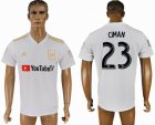 2018-2019 Los Angeles FC thailand version #23 CIMAN white soccer jersey away