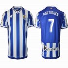 2020-2021 Real Sociedad thailand version #7 PORTUGUES blue white soccer jersey home