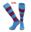 2023-2024 Barcelona Club skyblue red kid soccer socks away