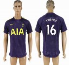 2017-2018 Tottenham Hotspur Thailand version #16 TRIPPIER blue soccer jersey away