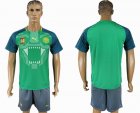 2017-2018 Cameroon team green soccer jersey home