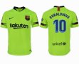 2018-2019 Barcelona thailand version #10 RONALDINHO green soccer jersey away