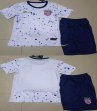 2023-2024 United States team White blue kids soccer jerseys home