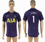 2017-2018 Tottenham Hotspur Thailand version #1 LLORIS blue soccer jersey away