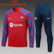 2023-2024 Barcelona club red blue green kid soccer uniforms with long shorts E723#