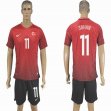 2016 Turkey team red SAHAN #11 soccer jersey home