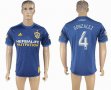 2017-2018 Los Angeles Galaxy #4 GONZALEZ Thailand version blue soccer jersey away