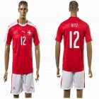 2015-2016 Switzerland national team HITZ #12 jerseys red home