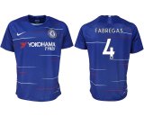 2018-2019 Chelsea club thailand version #4 FABREGAS blue soccer jersey home