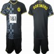 2022-2023 Dortmund club black soccer jerseys away