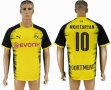 2017-2018 Dortmund Thailand version #10 MKHITARYAN yellow soccer jersey