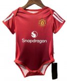 Manchester United red soccer baby clothes home