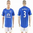 2016-2017 Everton FC club BAINES #3 blue soccer jersey home
