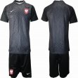 2021 Poland black goalkeeper soccer jerseys