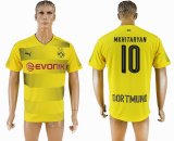 2017-2018 Dortmund thailand version #10 MKHITARYAN yellow soccer jersey home