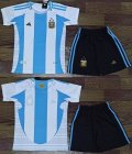 2024-2025 Argentina team skyblue white black kid soccer jerseys home